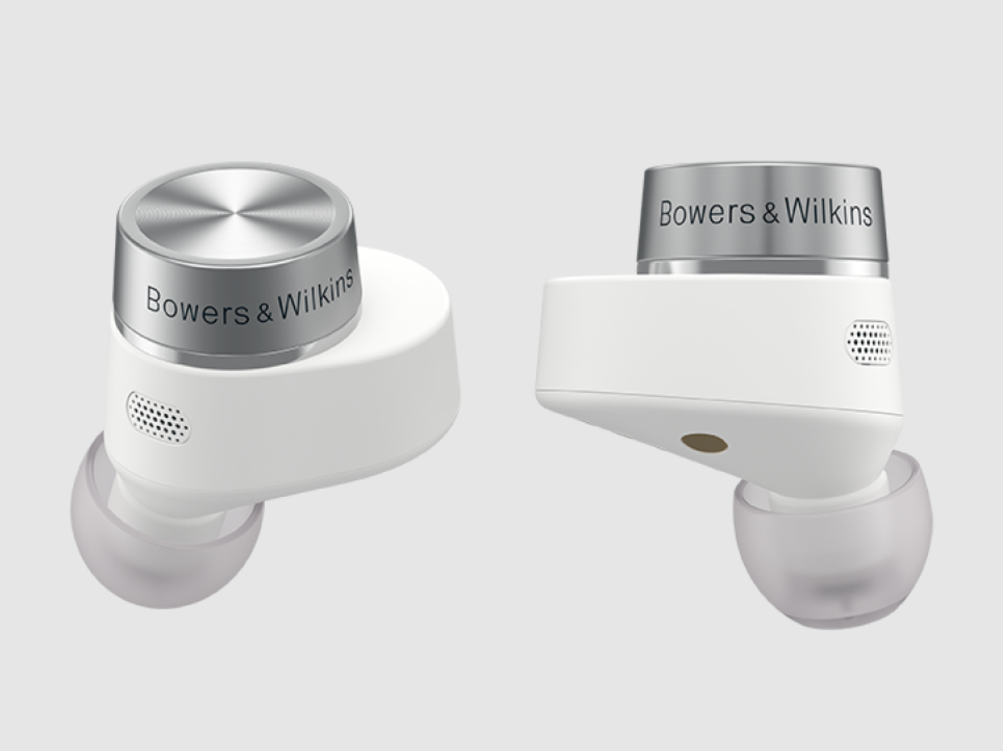 B&W Pi7 S2 Wireless Earbuds profile in Canvas White