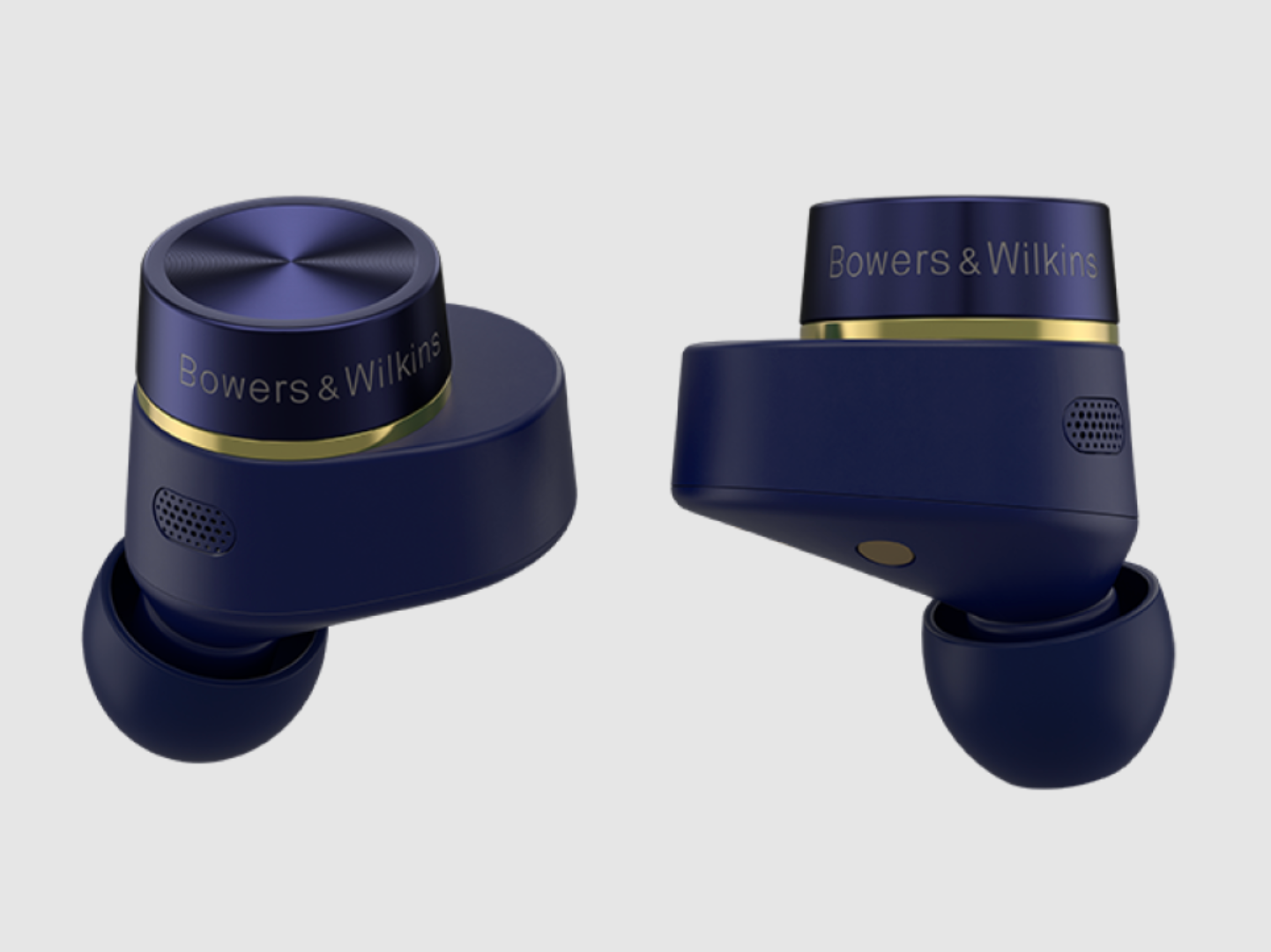 B&W Pi7 S2 Wireless Earbuds profile in Midnight Blue