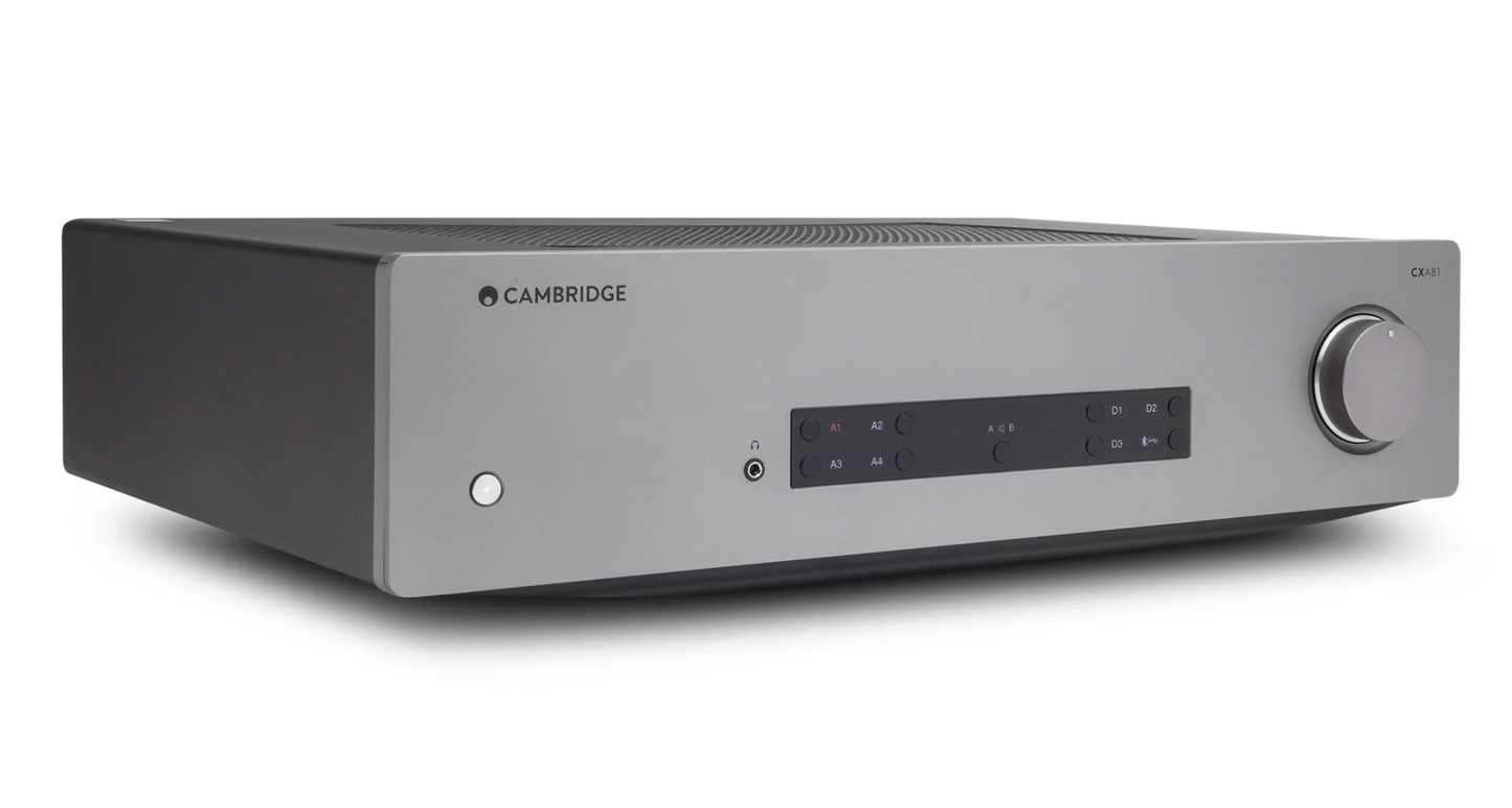 Cambridge Audio CXA81 Mk II Integrated Stereo Amplifier. Angled image