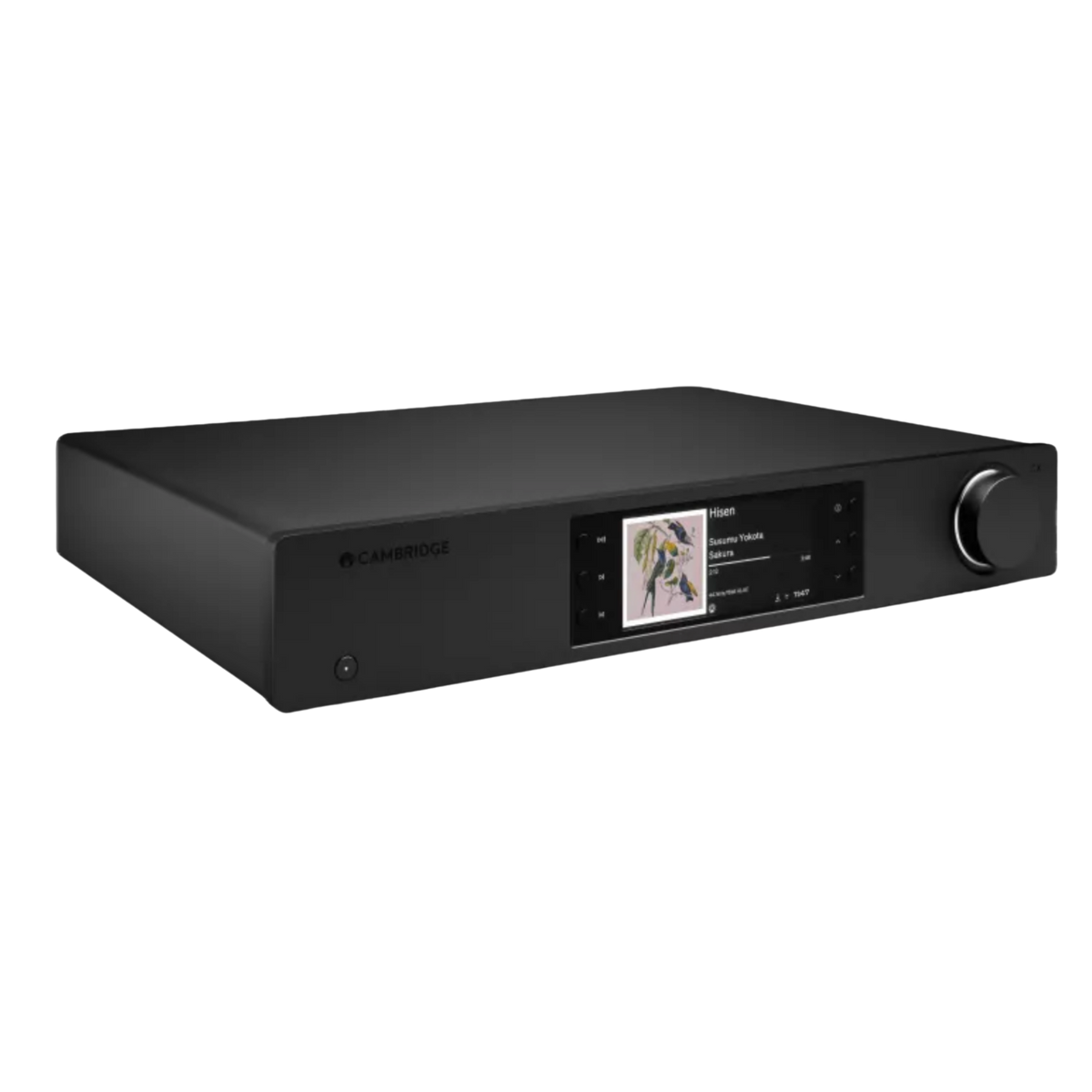 Cambridge Audio CXN100 SE Network Player in Black, angled with top and side shown
