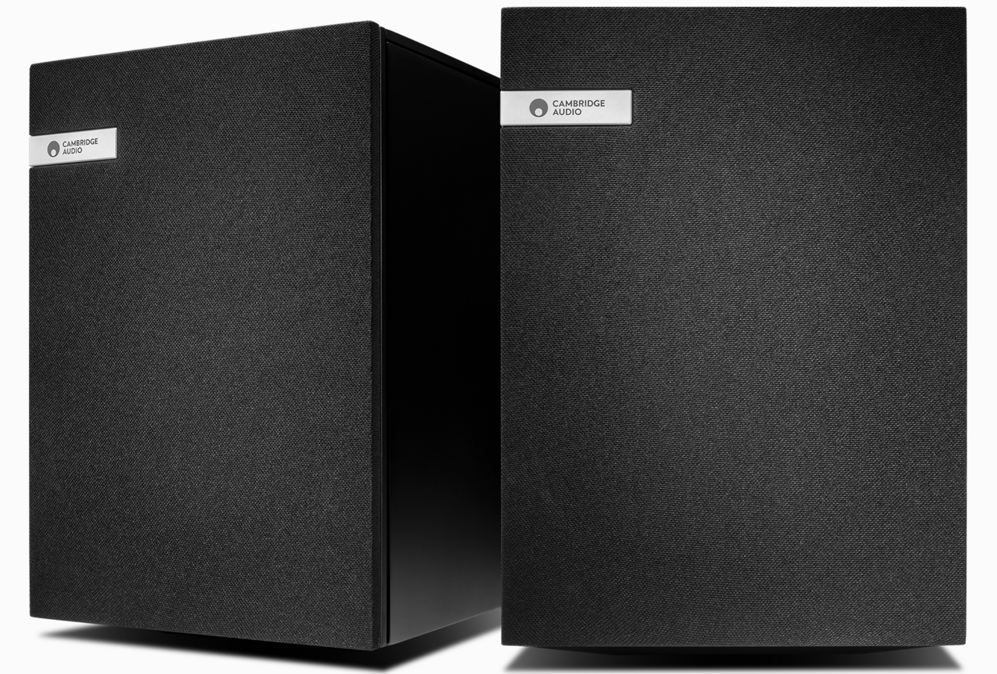 Cambridge Audio EVO S Bookshelf Speakers (pair) provide exceptional sound. Front mesh image 2.