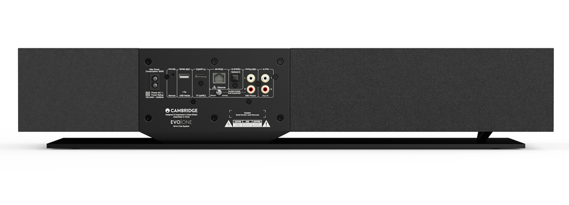 Cambridge Audio Evo One All-in-One System, back with grille