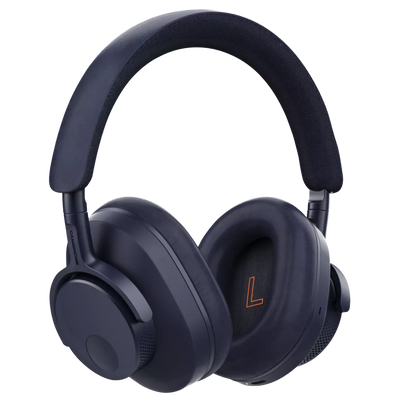 Cambridge Audio Melomania P100 SE Over Ear Headphones in Blue, angled