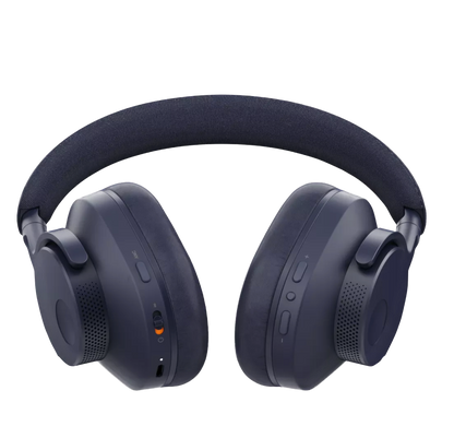 Cambridge Audio Melomania P100 SE Over Ear Headphones in Blue, controls shown