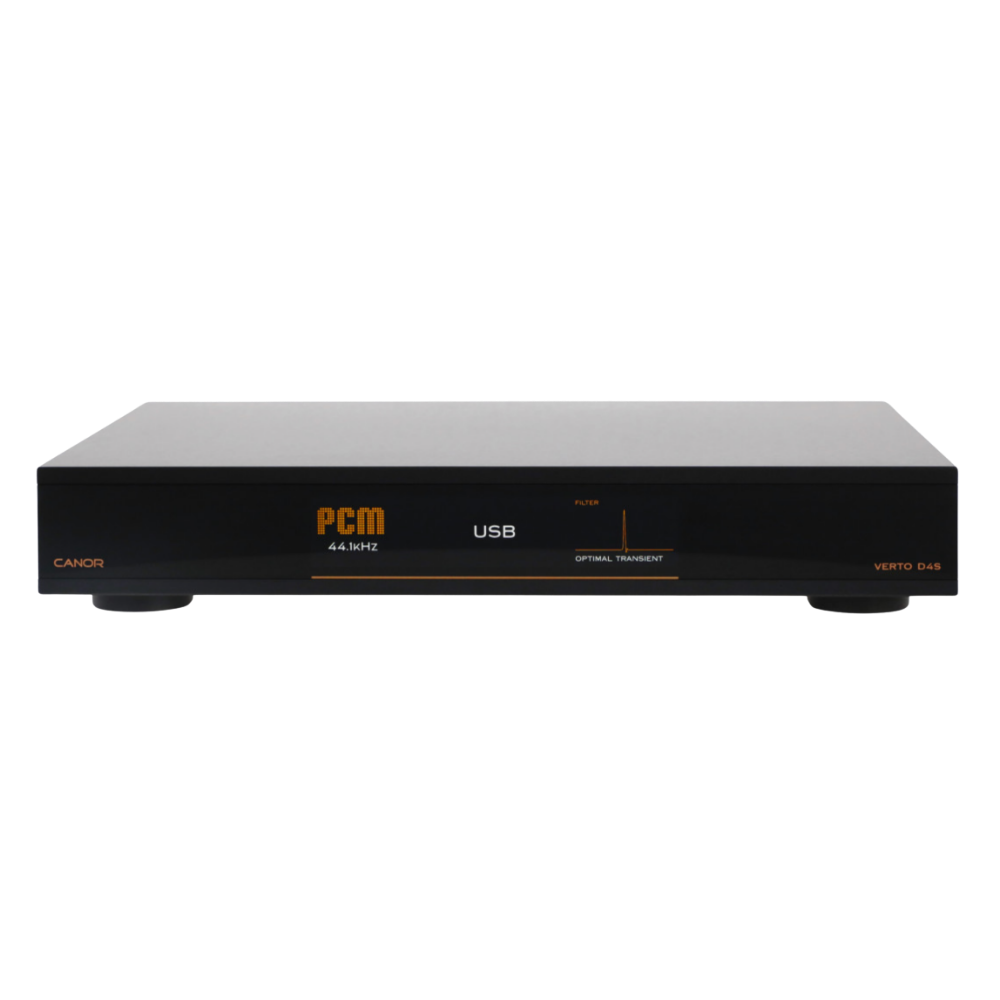 Canor Verto D4S Solid-State DAC in Black, front