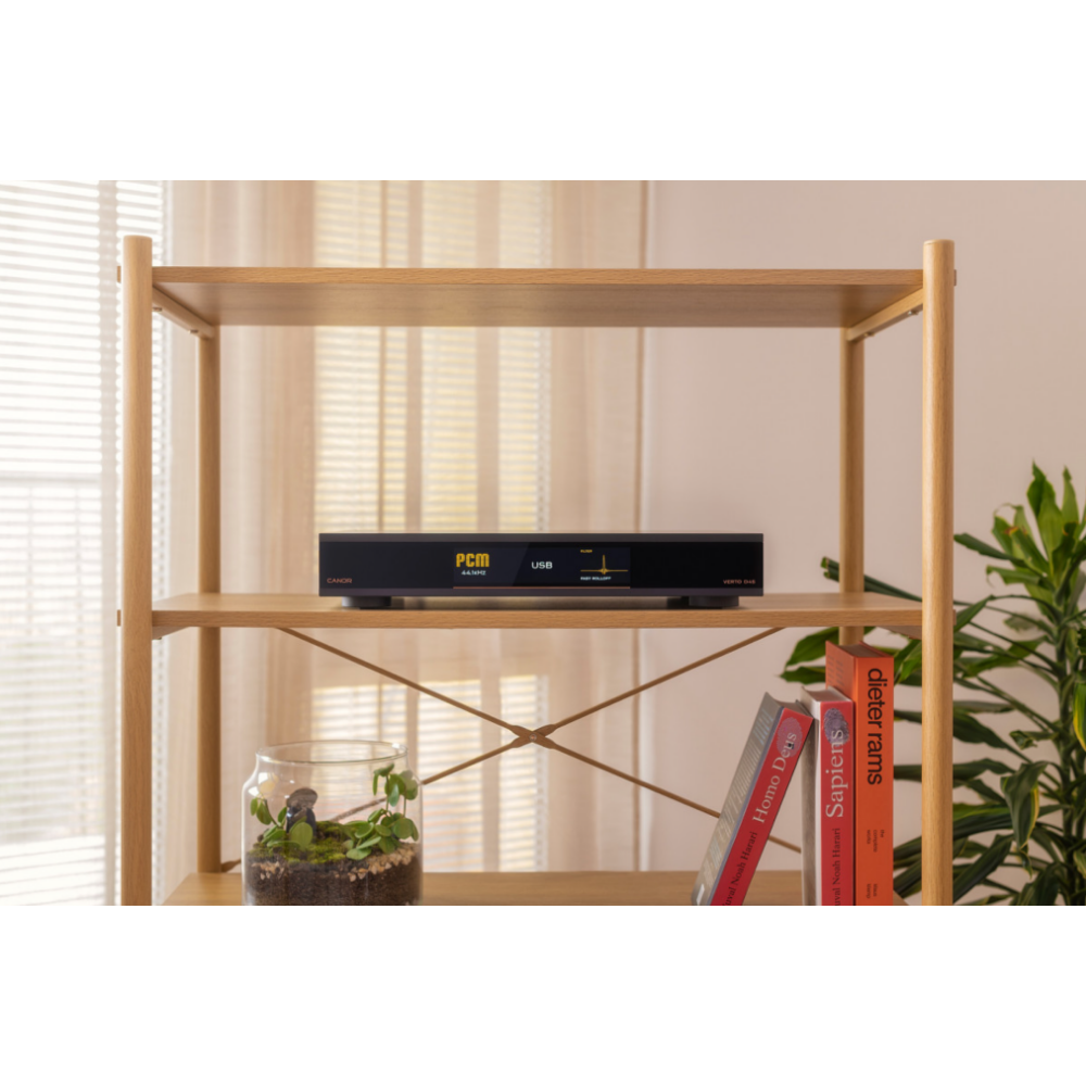 Canor Verto D4S Solid-State DAC in Black, in room setup