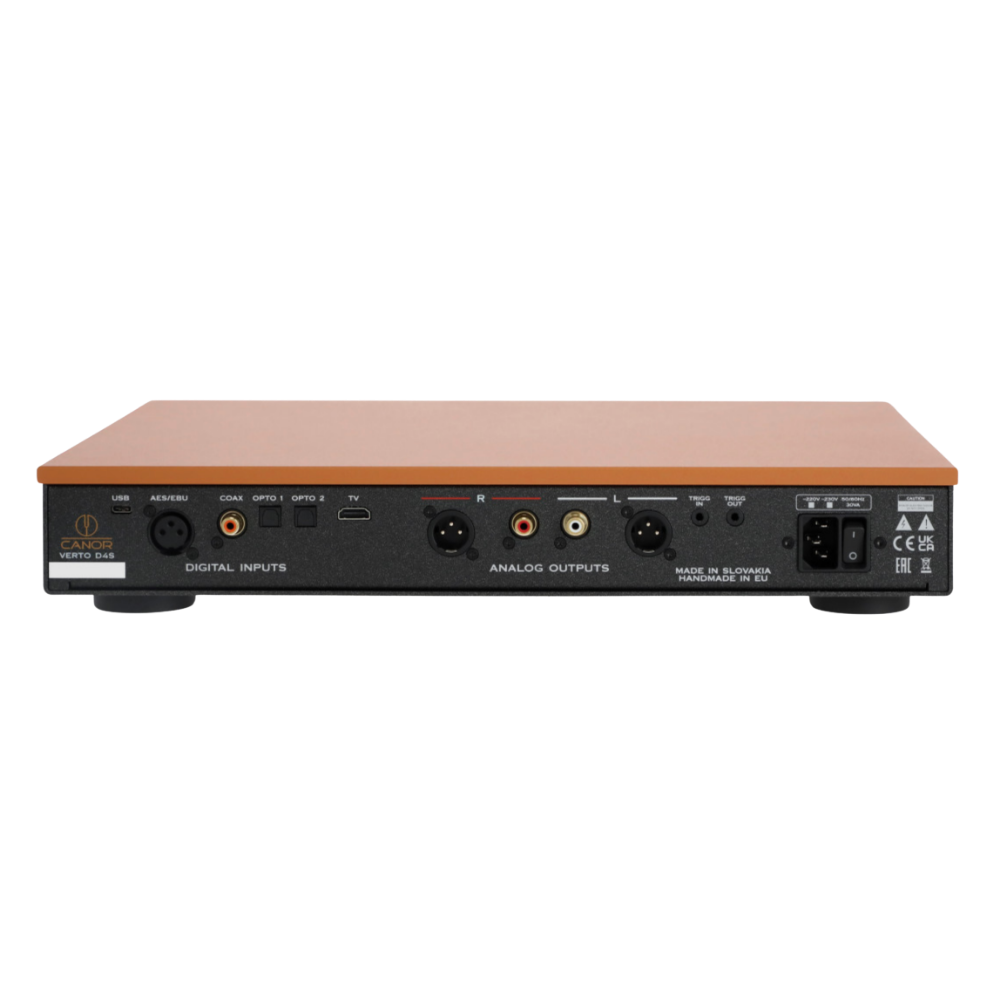 Canor Verto D4S Solid-State DAC in Bronze, back