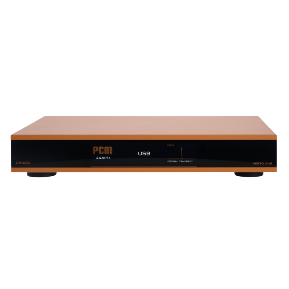 Canor Verto D4S Solid-State DAC in Bronze, front