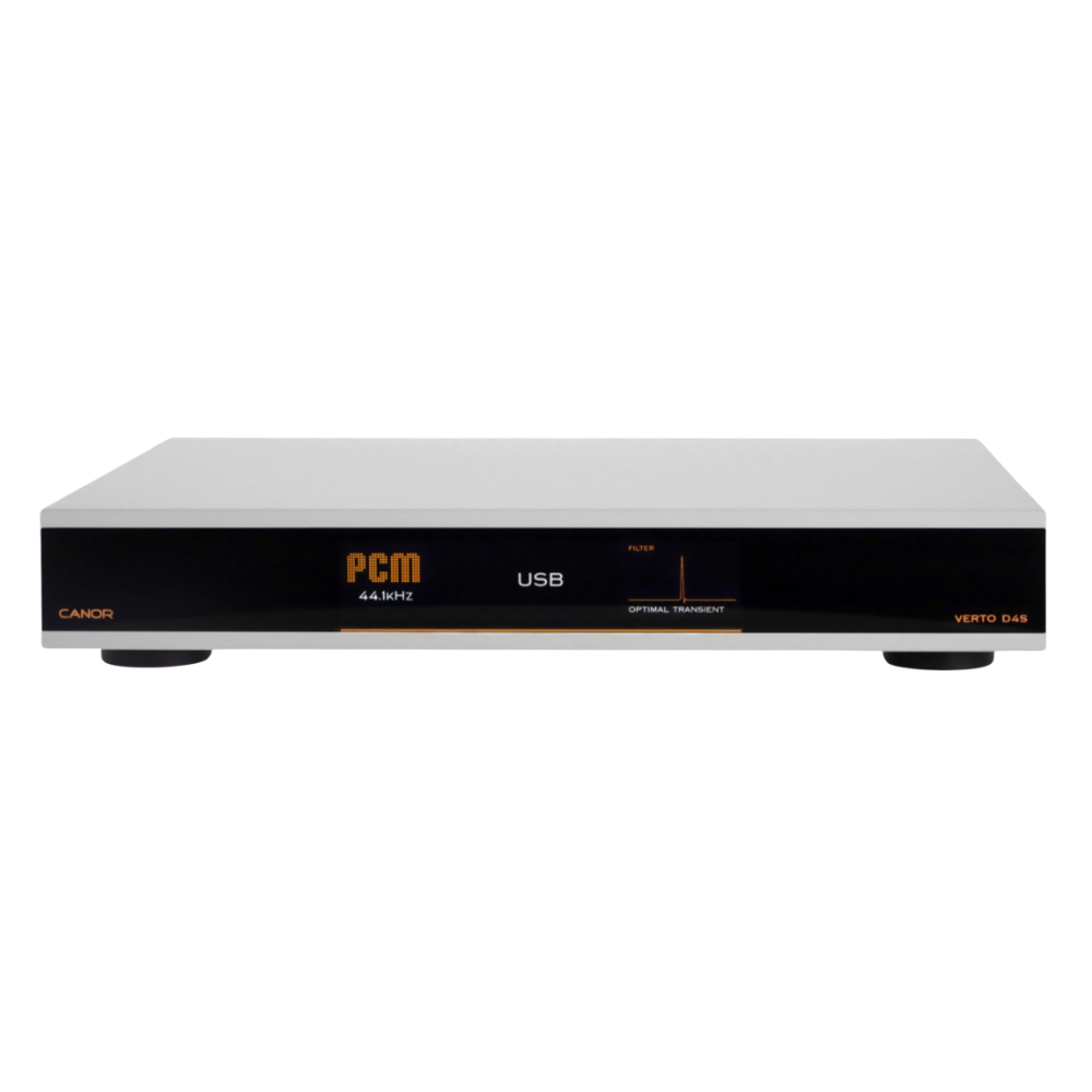 Canor Verto D4S Solid-State DAC in Silver, front