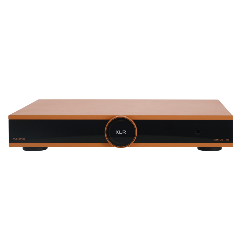 Canor Virtus 14S Integrated Solid-State Amplifier in bronze, front