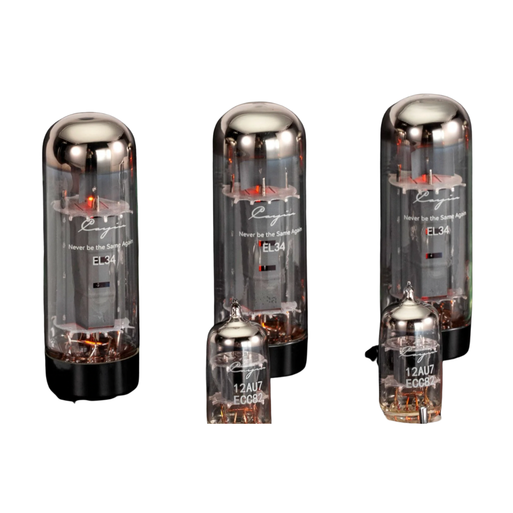  Cayin Jazz 70 EL34 Integrated Tube Amplifier - closeup og tubes