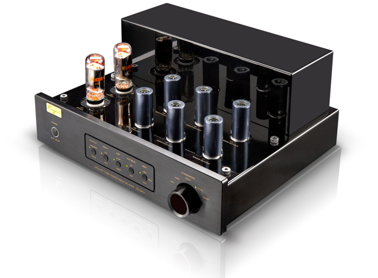 Cayin Valve Amplifiers Cayin CS-6PH Tube Phono Pre-Amplifier in black