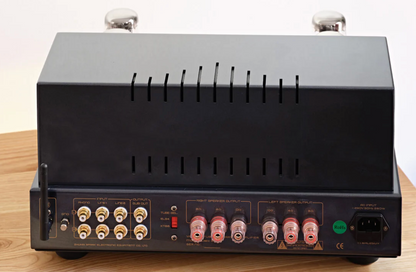 Cayin Jazz 90 Tube Integrated Amplifier in rear of  unit