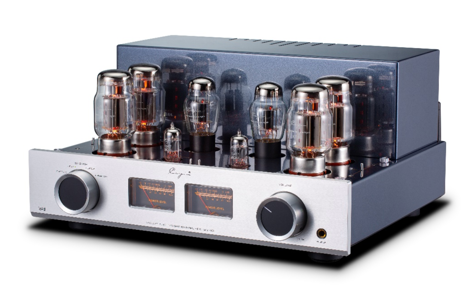 Cayin Jazz 90 Tube Integrated Amplifier in Silver, angled image