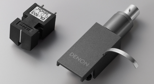 Denon DL-A110 Moving Coil Cartridge, image also shows the DL 103 stylus which is sold separately