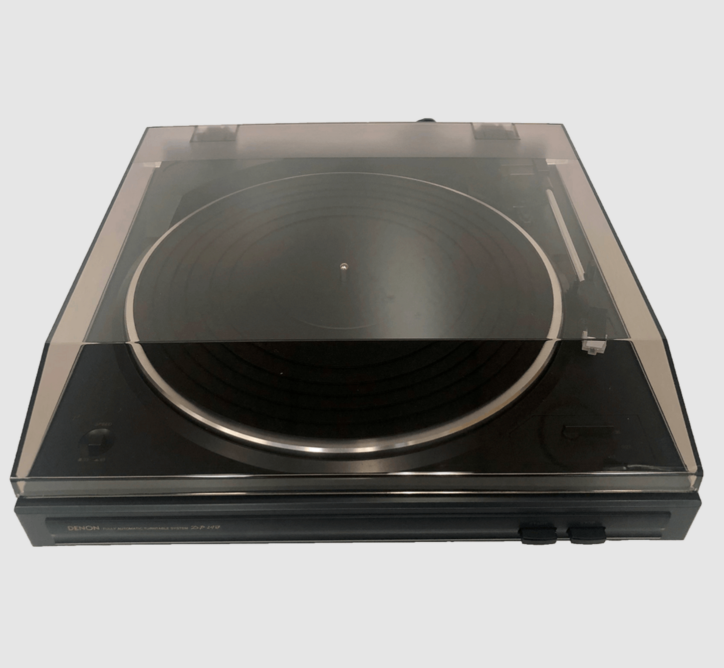 Denon DP-29 FA/FE Fully Automatic Turntable, with dustcover on