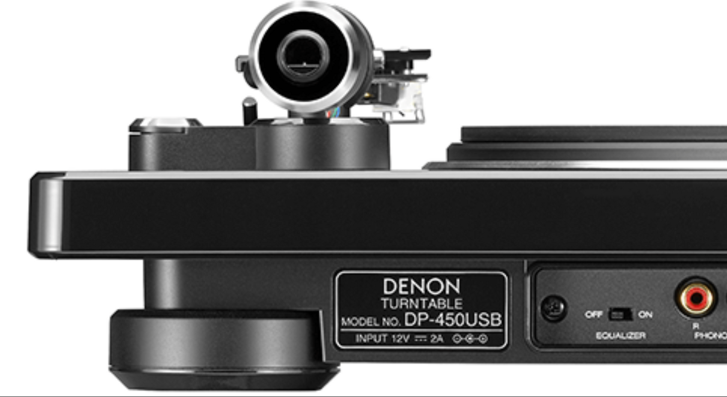 Denon DP-450USB Turntable with USB & Phono Preamp, closeup of equalise