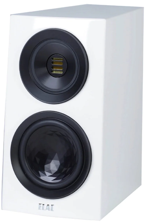 Elac Concentro S 503 Bookshelf Speakers in White - image of angle