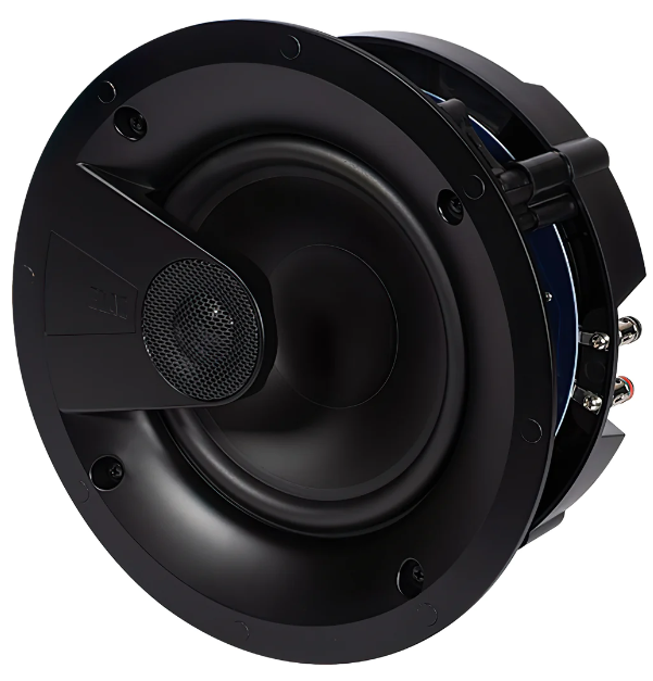 ELAC Vertex IC-V81-W 8" In-Ceiling 2-way Speaker front and side