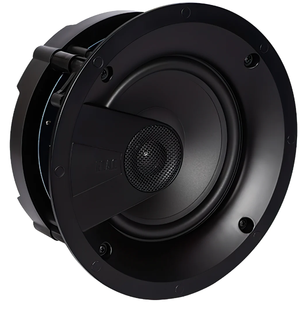 ELAC Vertex IC-V81-W 8" In-Ceiling 2-way Speaker, front and left side