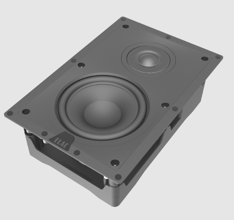 ELAC Vertex IW-V61-W 6.5 Inch In-Wall Speaker. Angled image