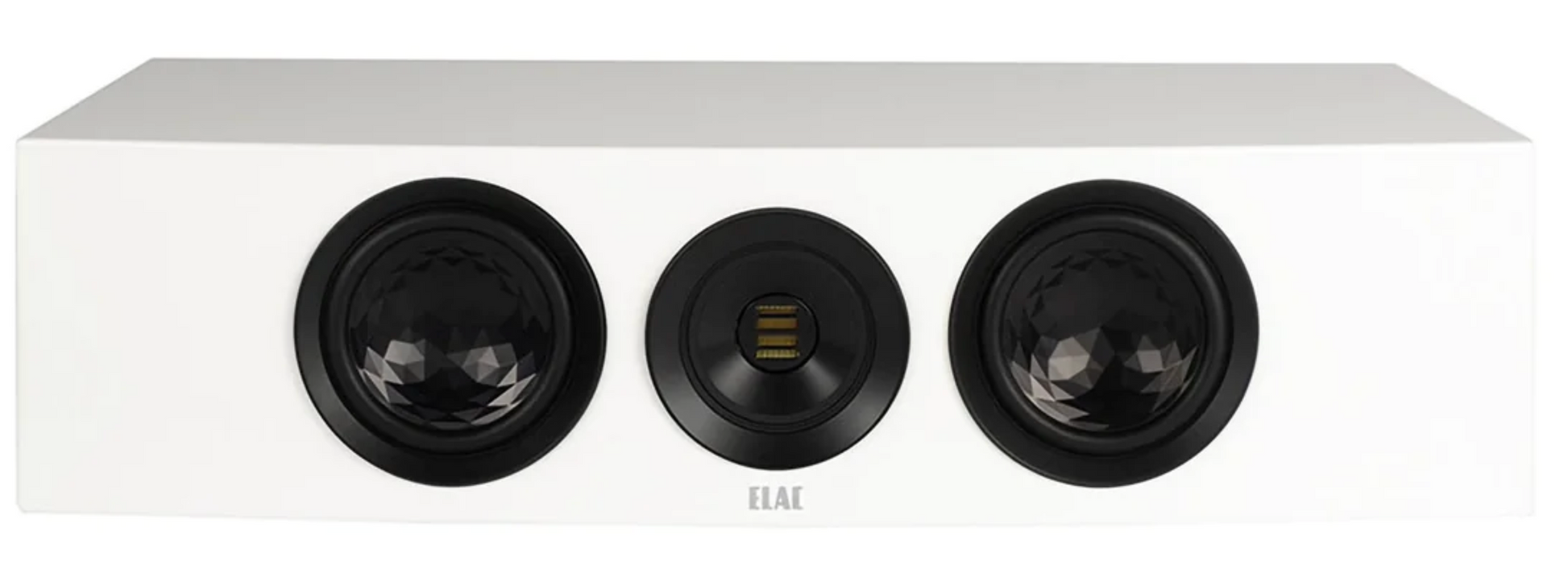 ELAC Concentro Centre Channel Speaker in white.  Front image