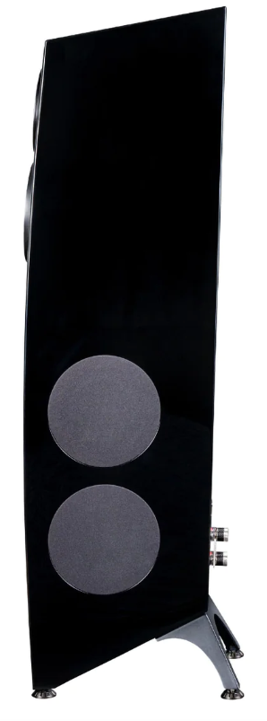 Elac Concentro S 507 Floorstanding Speakers in black. Image of single speaker side 