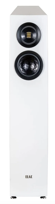 Elac Concentro S 507 Floorstanding Speakers in white. Image of single front