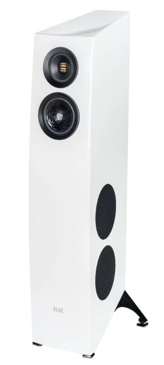 ELAC Concentro S 509  Floorstanding Speakers in white.  Side