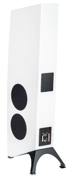 ELAC Concentro S 509  Floorstanding Speakers in white.  side and back image