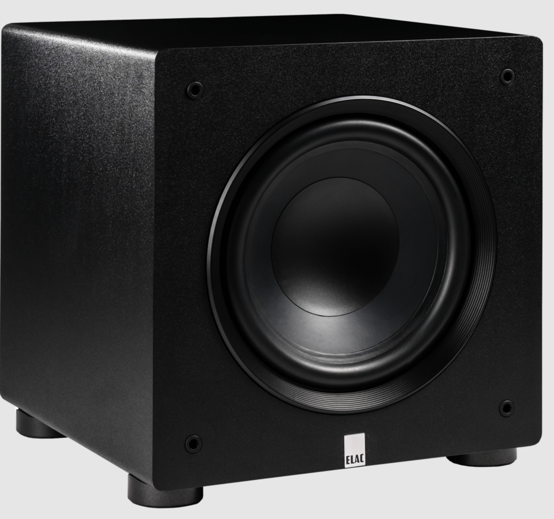 ELAC Varro PS500 15 inch Subwoofer, without grille on angle