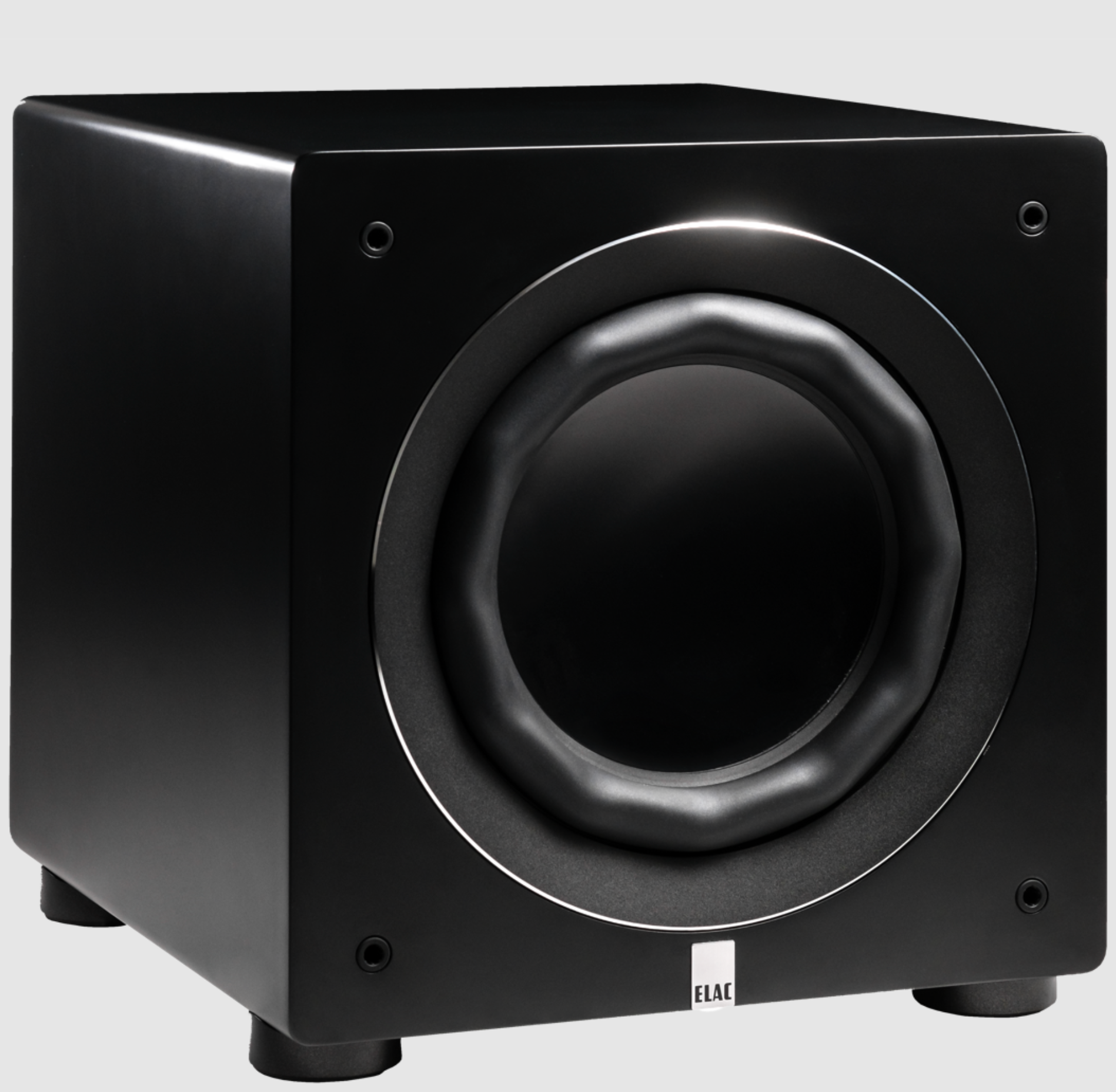 ELAC Varro Reference RS500 10 Inch Subwoofer without Grille, angled image