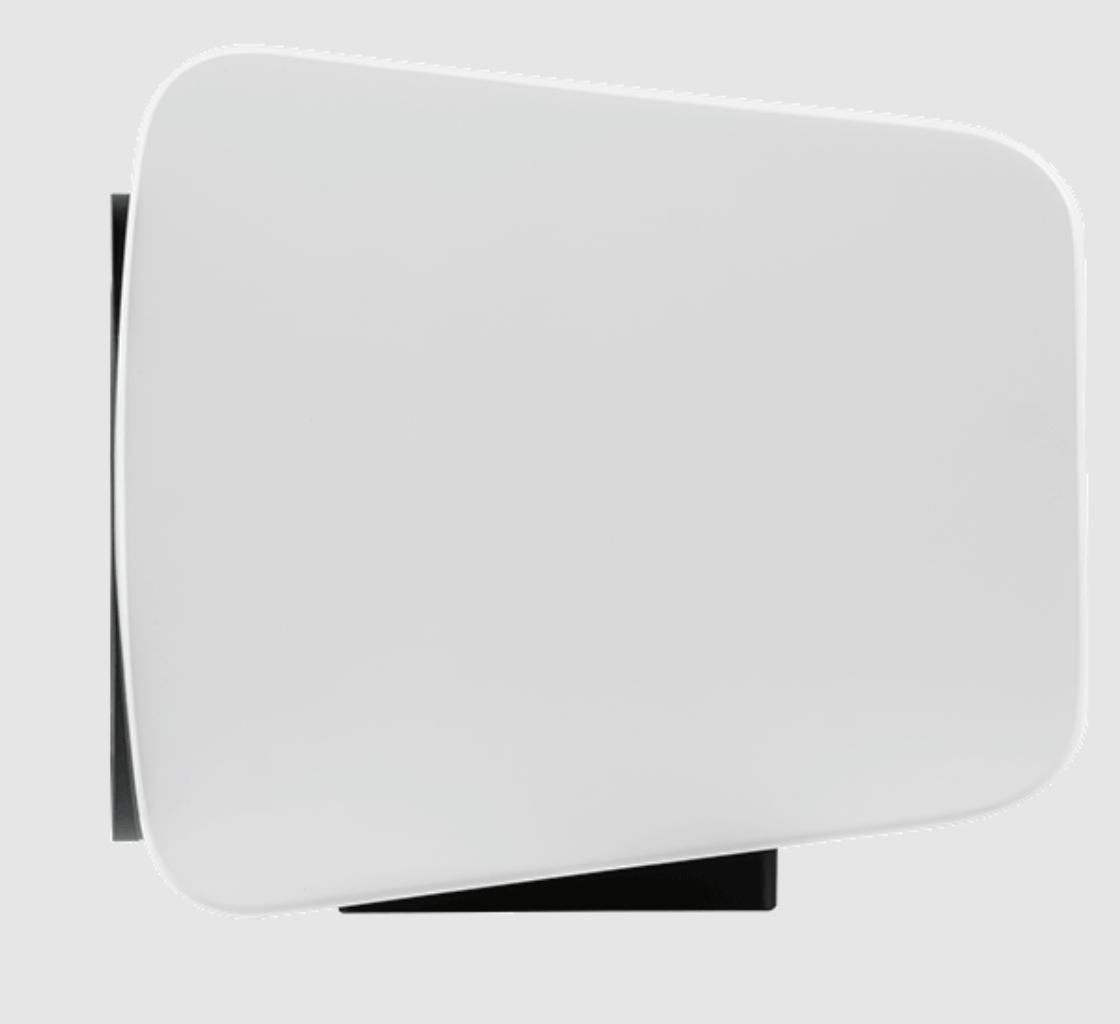 ELAC Vela CC401 Centre Speaker in white.  Side Image