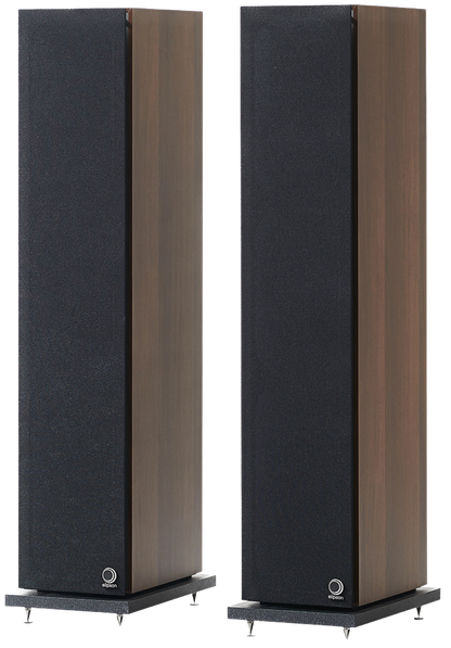 Elipson Horus 11F BT Active Floorstanding Speakers in Walnut with grilles