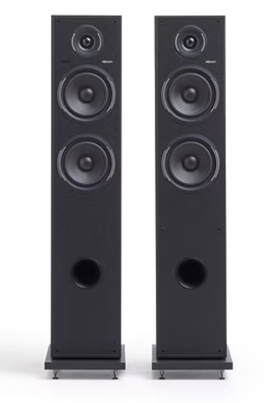 Elipson Horus 11F BT Active Floorstanding Speakers in Black, front