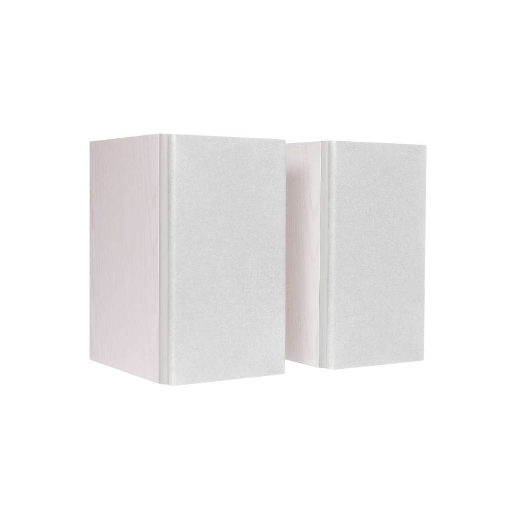 Encel Gelati Bookshelf Speakers in Vanilla White with white grilles