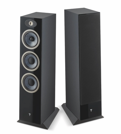 Focal Theva No.3 3-Way Floorstanding Speakers Pair in High Gloss Black