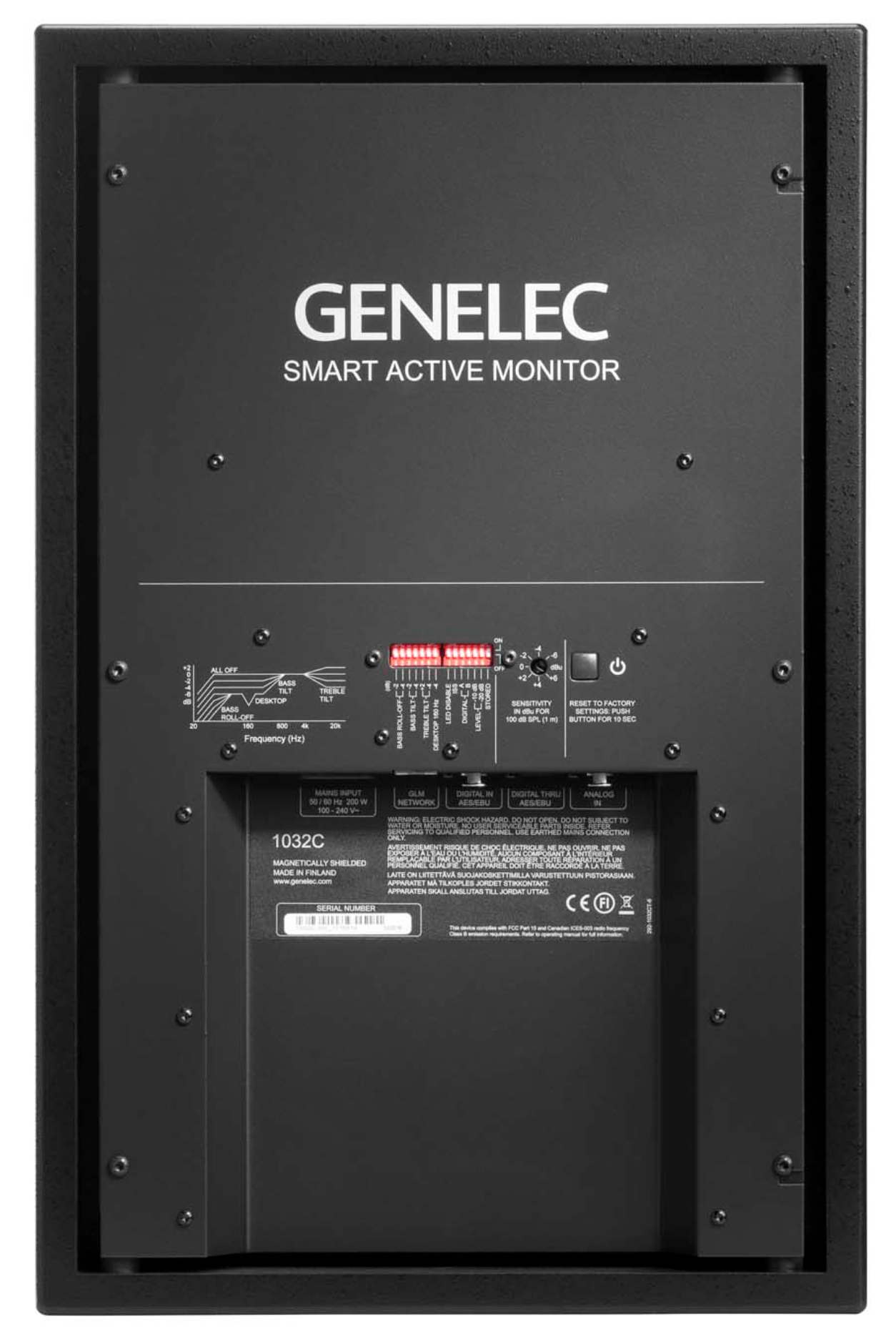 Genelec 1032C SAM Active Studio Monitor, back image 
