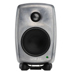 Genelec 8010A Active Studio Monitors.  Individual monitor shown in Raw, front on