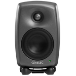 Genelec 8020D Two-Way  Active Studio Monitors.  Individual monitor shown in Dark Grey, front on