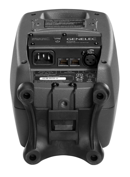 Genelec 8320A SAM Active Studio Monitors in dark gray- back and bottom image