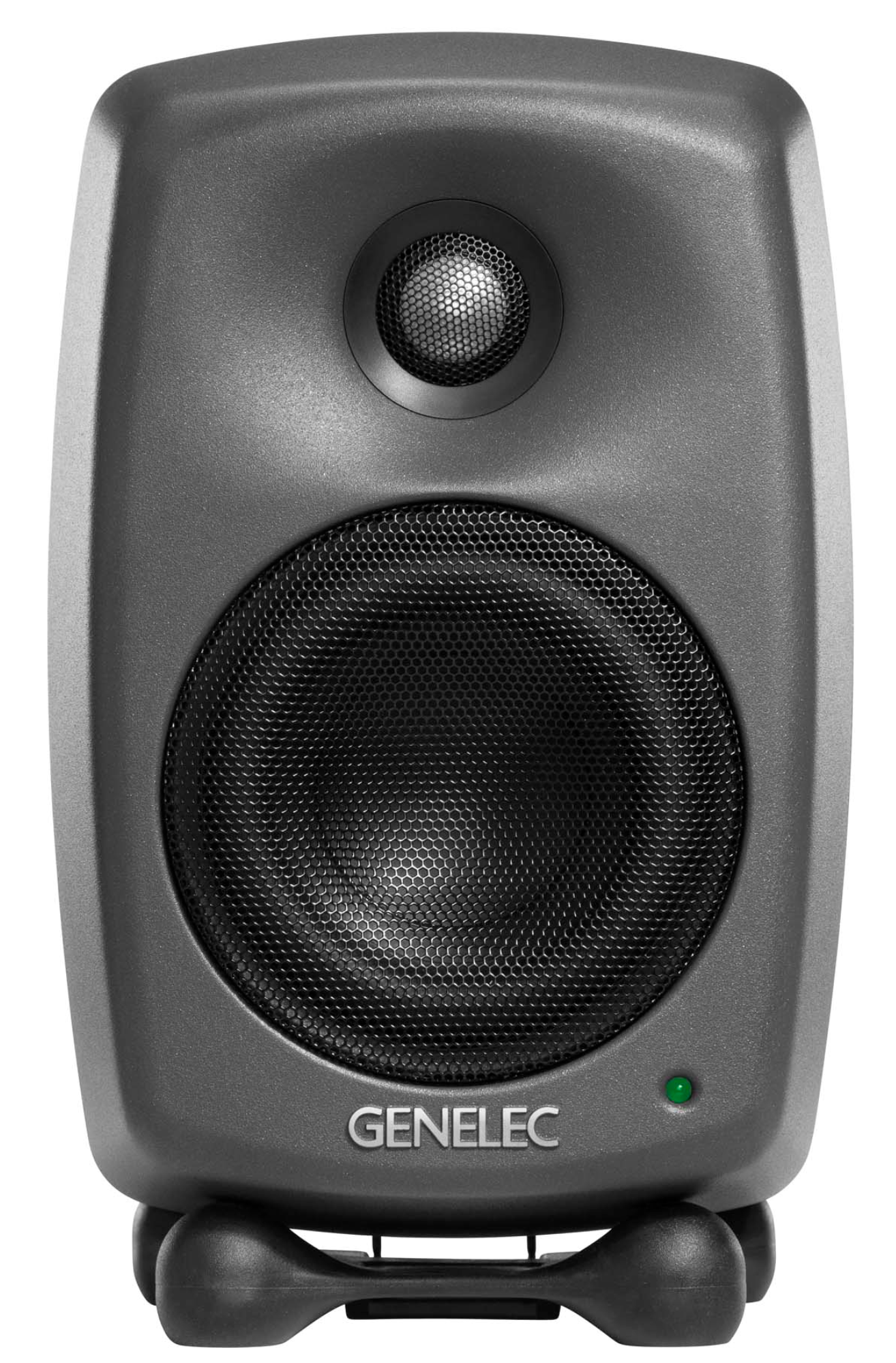 Genelec 8320A SAM Active Studio Monitors in dark gray- front image