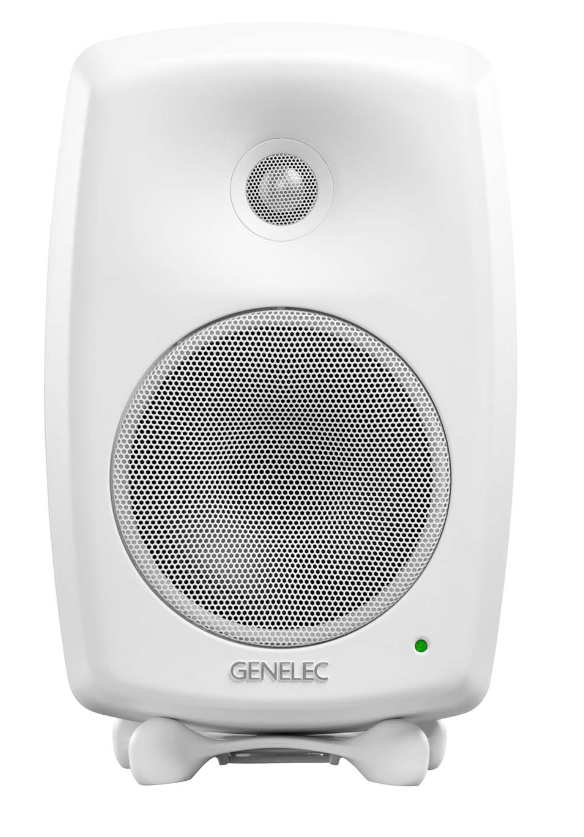 Genelec 8330A SAM Active Studio Monitors in white - front image