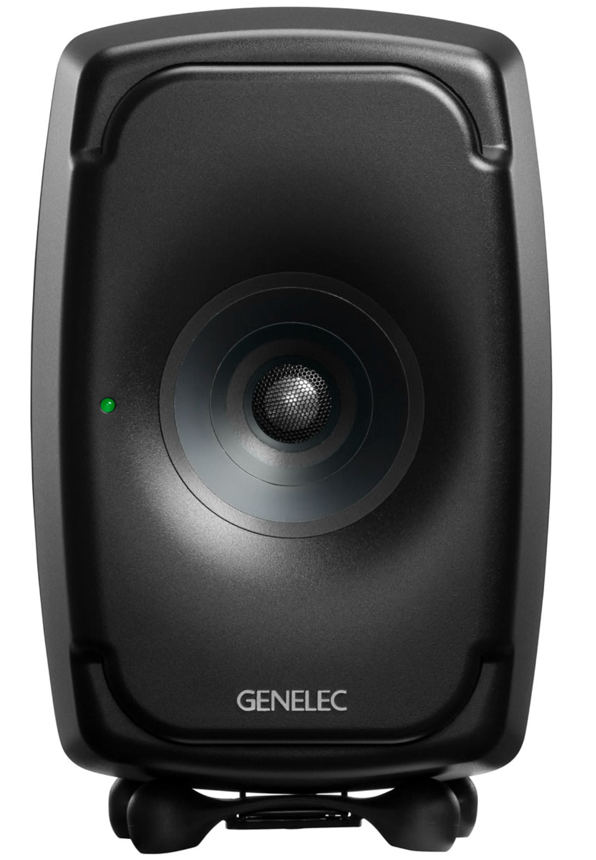 Genelec 8331A SAM Active Studio Monitors in Black. Front image