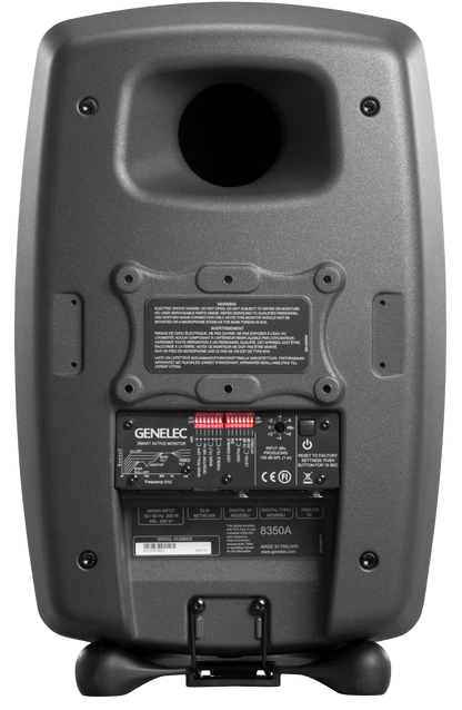 Genelec 8350A SAM Active Studio Monitors in dark gray - back view