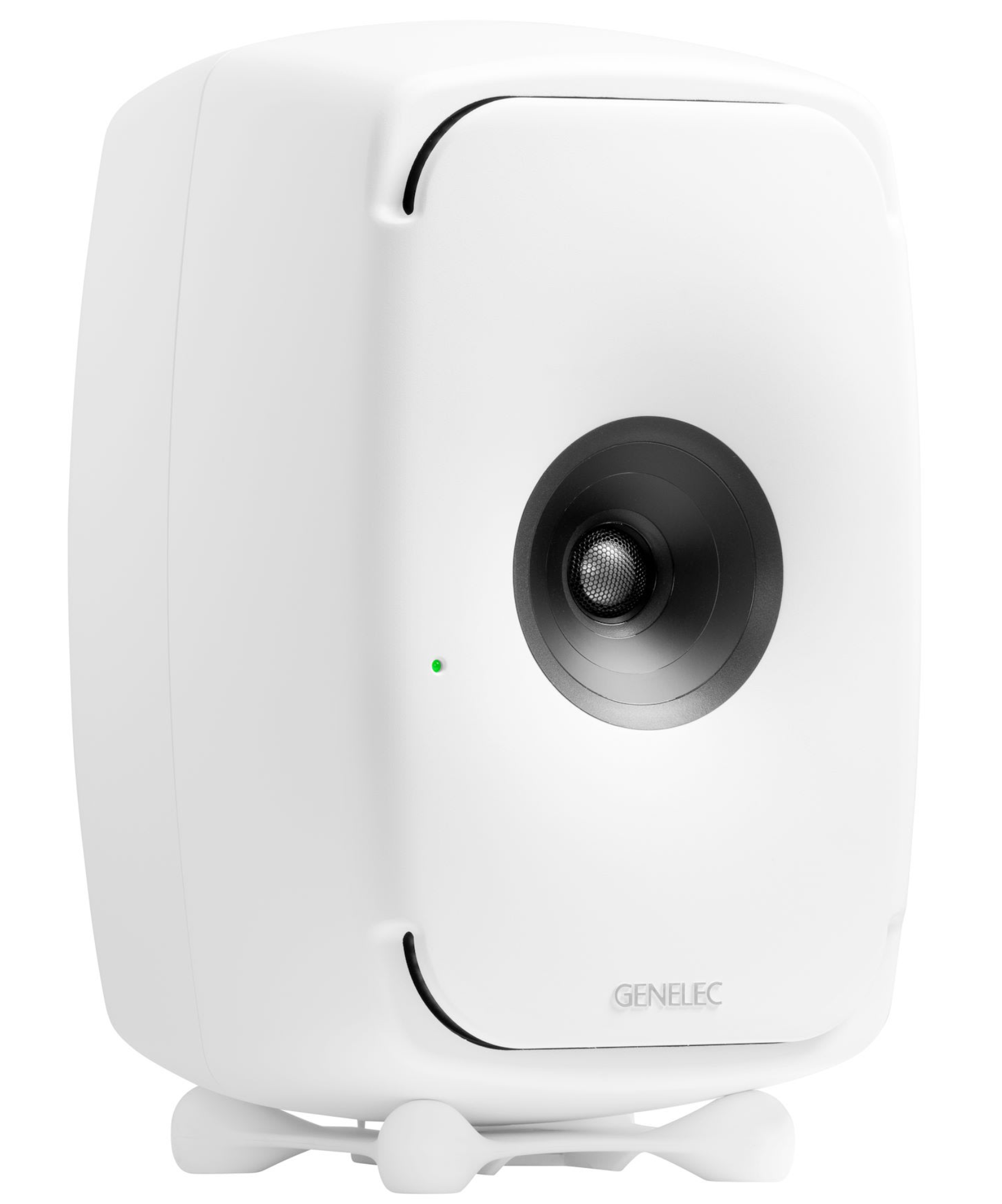 Genelec 8351B SAM Powered Studio Monitors in White - angled image