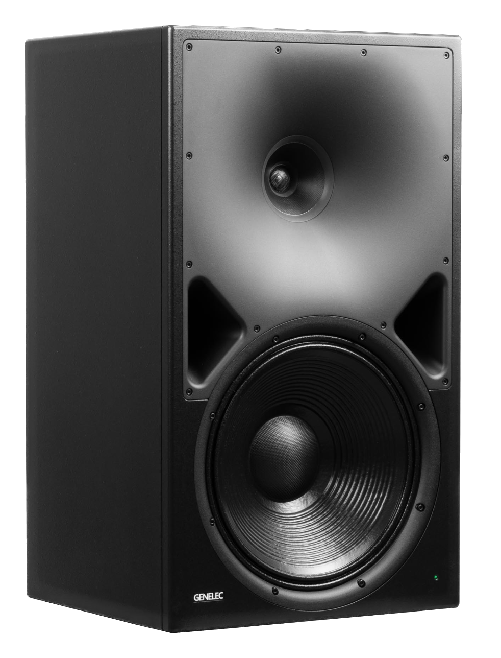 Genelec 8380A SAM™ Active Studio Monitor in black, angled to the right