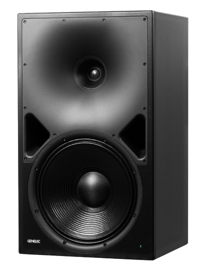 Genelec 8380A SAM™ Active Studio Monitor in black, angled to the left