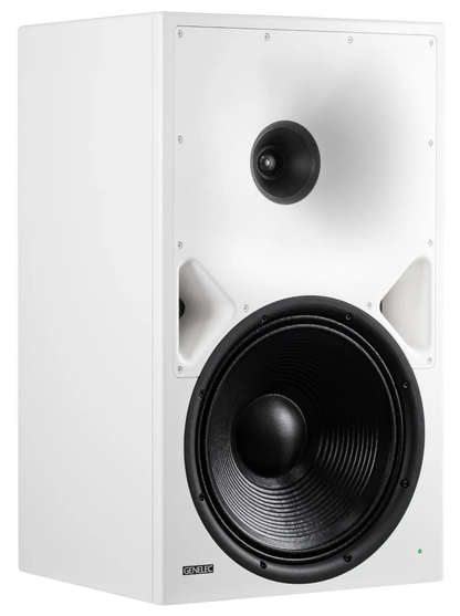 Genelec 8380A SAM™ Active Studio Monitor in white, angled to the right