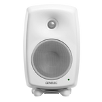 Genelec 8030C Two-Way  Active Studio Monitors.  Individual monitor shown in White, front.